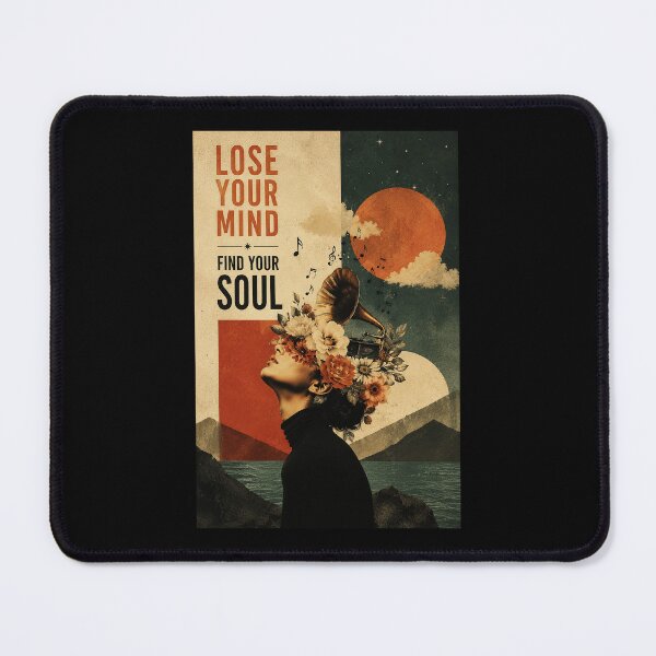 Item preview, Lose Your Mind Find Your Soul Vintage Surreal Music Collage designed and sold by ferminhays.