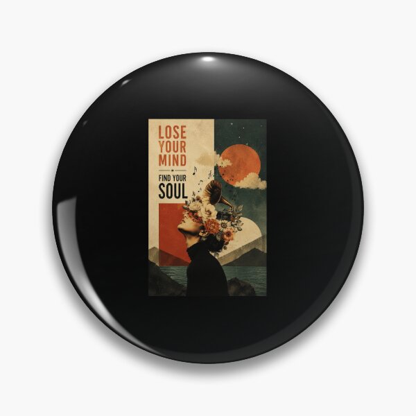 Item preview, Lose Your Mind Find Your Soul Vintage Surreal Music Collage designed and sold by ferminhays.
