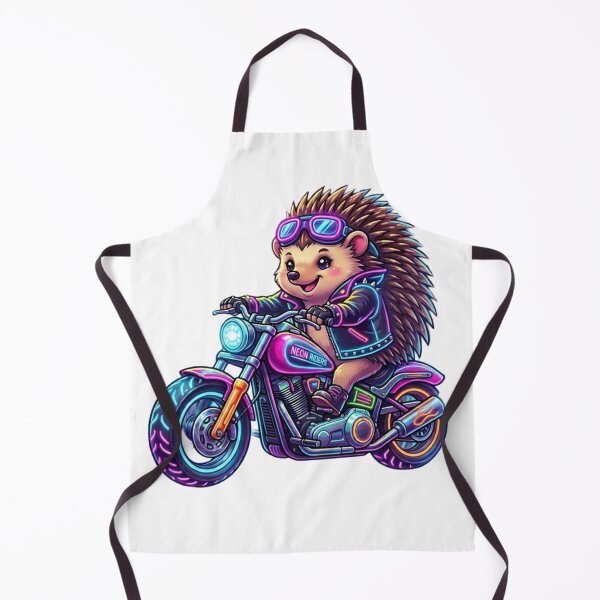 Item preview, Neon Rider - Cute hedgehog on a motorcycle designed and sold by NeonTraum.