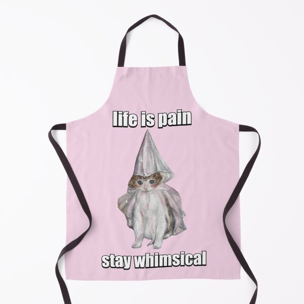 Item preview, life is pain stay whimsical cat meme designed and sold by mooneko.