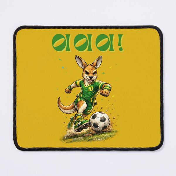 Item preview, Aussie Soccer Roo, Australian Football Mascot Kangaroo designed and sold by Cadsdiva.
