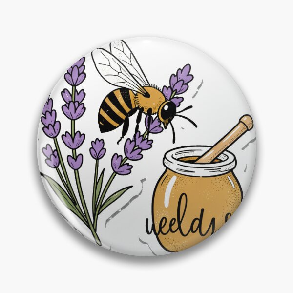 Item preview, Honey Bee Lavender Sweet Days Sticker designed and sold by Noor’s Shop.