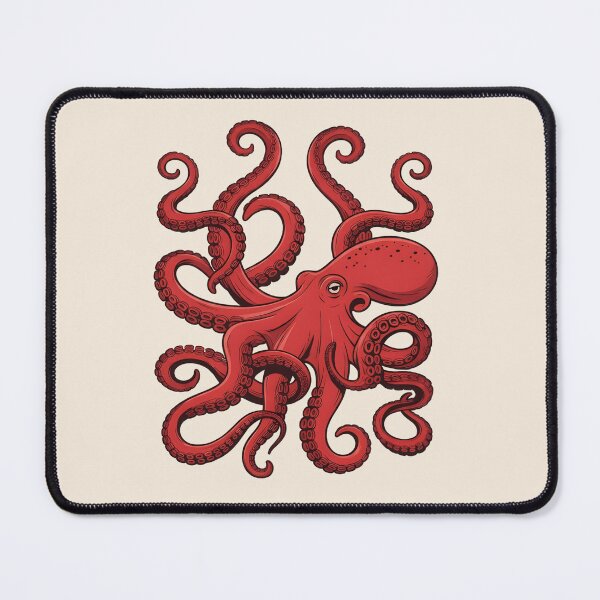 Item preview, Red Octopus T‑Shirt & Sticker – Bold Sea Creature Art Ocean Animal Graphic designed and sold by ZyxDes.
