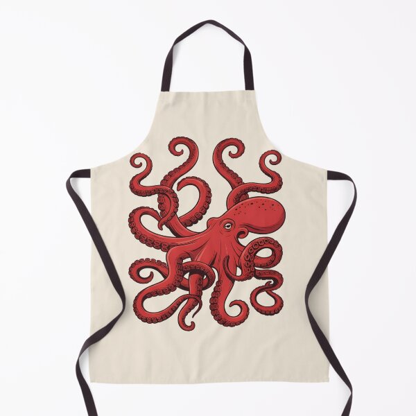 Item preview, Red Octopus T‑Shirt & Sticker – Bold Sea Creature Art Ocean Animal Graphic designed and sold by ZyxDes.