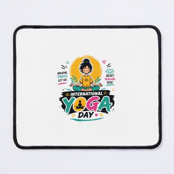 Item preview, International Yoga Day Cute Cartoon Sticker | Gen Z Yoga Vibes Design | Mindfulness & Meditation Artwork designed and sold by PRINCIDEALS.