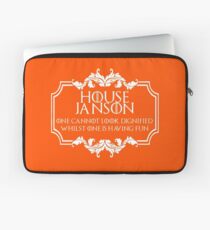 House Janson (white text) Laptop Sleeve