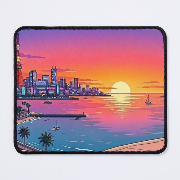 Item preview, Tokyo Seaside Sunset Drive designed and sold by Kokeshidreams.
