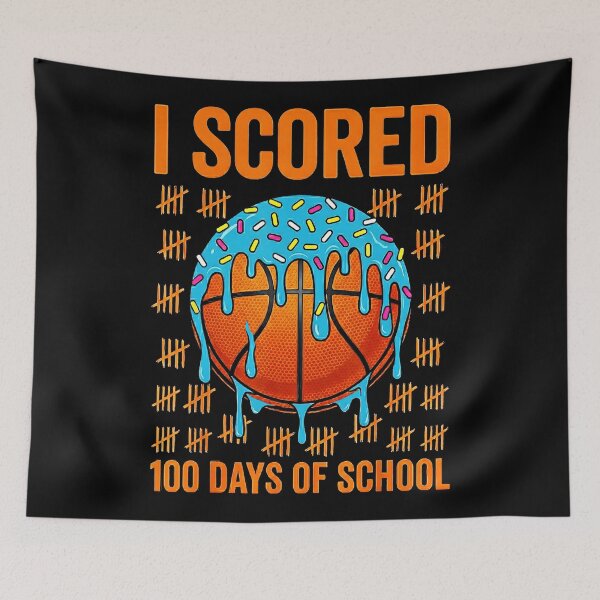 Item preview, 100 Days of School Basketball Ice Drip Fun Student Celebration designed and sold by allistermariam.
