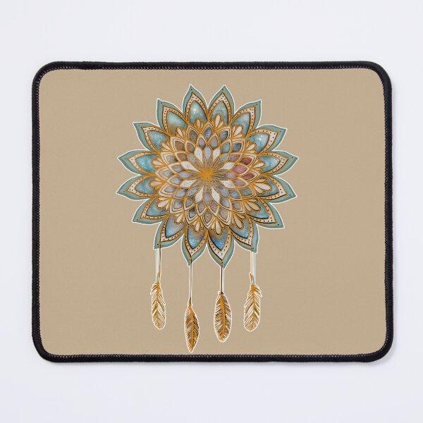 Item preview, Golden Lotus Mandala Dreamcatcher designed and sold by Karin Taylor.