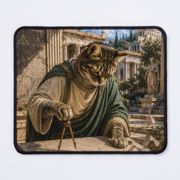 Item preview, Dreamscape Euclid An Imagined Life of a Sleeping Gray Cat designed and sold by Mindworx21.