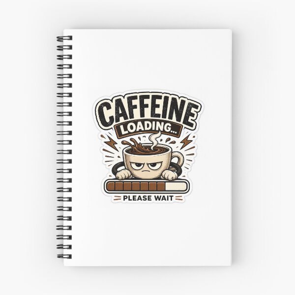 Item preview, Caffeine Loading Funny Coffee Sticker designed and sold by CGWebsolutions.