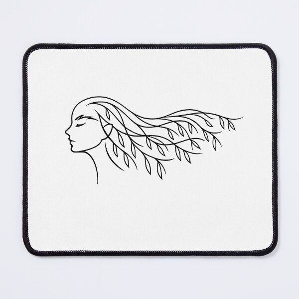 Item preview, Ethereal Willow Forest Spirit Line Art designed and sold by tineldesign.