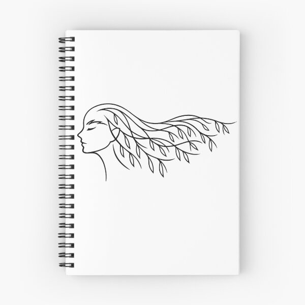Item preview, Ethereal Willow Forest Spirit Line Art designed and sold by tineldesign.