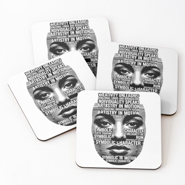 Item preview, Text Portrait Collage – Typography Face Graphic Tee designed and sold by Artify24.