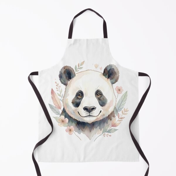 Item preview, Floral Boho Panda Illustration designed and sold by Marcu Ioachim.