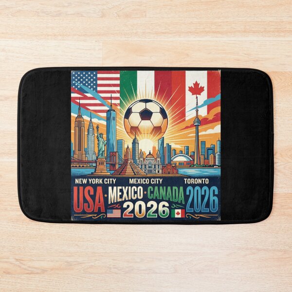 Item preview, 2026 World Cup USA Mexico Canada Soccer Poster designed and sold by David Mateo ArtWorks.