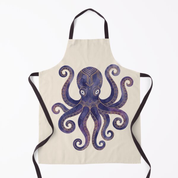Item preview, Ornamental Purple Octopus T‑Shirt & Sticker – Elegant Ocean Creature Art Nautical designed and sold by ZyxDes.