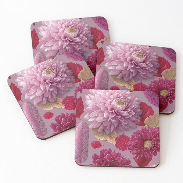 Item preview, Vibrant Pink Floral Pattern Botanical Art designed and sold by colorful-white.