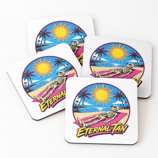 Item preview, Eternal Tan Skeleton Beach Retro Summer designed and sold by chattsuede.