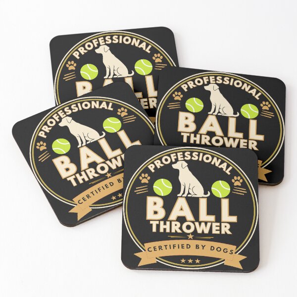 Item preview, Professional Ball Thrower Funny Dog Lover Vintage Badge T-Shirt designed and sold by Uvclick.