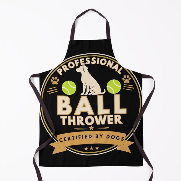 Item preview, Professional Ball Thrower Funny Dog Lover Vintage Badge T-Shirt designed and sold by Uvclick.