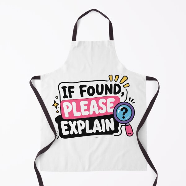 Item preview, If Found Please Explain Funny Workplace Humor Design designed and sold by MonkiFlipp.
