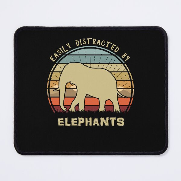 Item preview, Easily Distracted By Elephants Retro Sunset designed and sold by marke770.