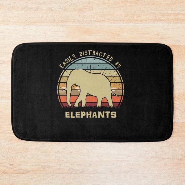 Item preview, Easily Distracted By Elephants Retro Sunset designed and sold by marke770.