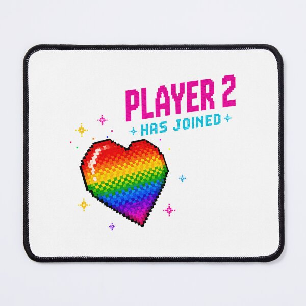 Item preview, Player 2 Has Joined Pixel Heart Gamer Couple designed and sold by chattsuede.