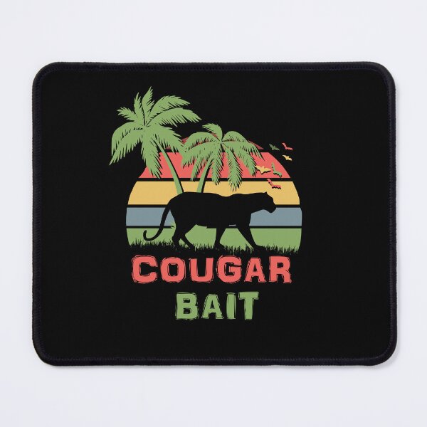 Item preview, Cougar Bait Retro Sunset Palm Tree Feline designed and sold by marke770.