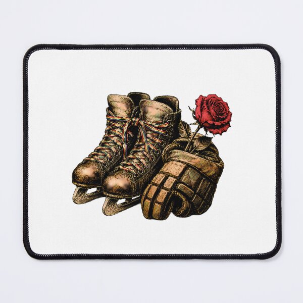 Item preview, Rainbow Pride Ice Skates Hockey Glove Rose designed and sold by chattsuede.