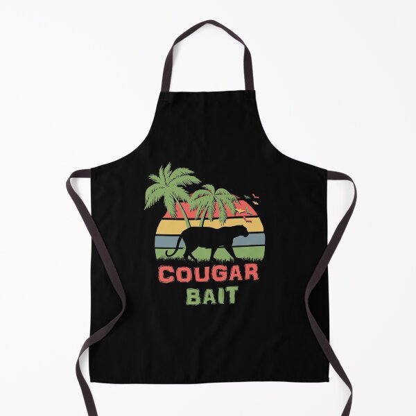 Item preview, Cougar Bait Retro Sunset Palm Tree Feline designed and sold by marke770.