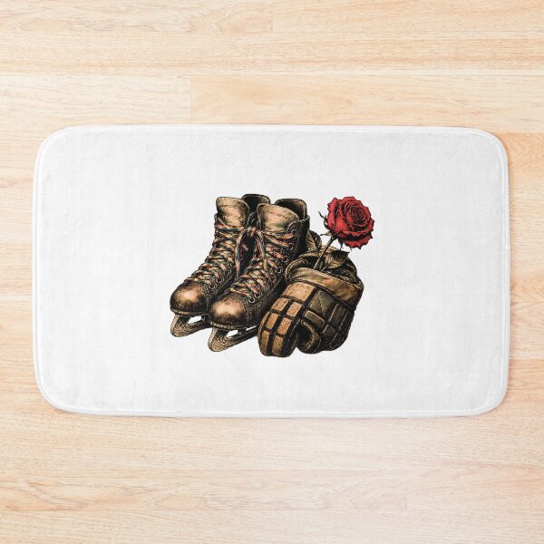 Item preview, Rainbow Pride Ice Skates Hockey Glove Rose designed and sold by chattsuede.