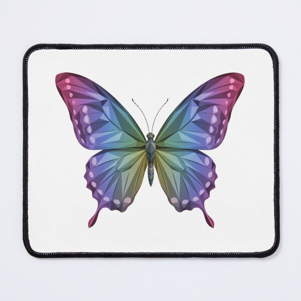 Item preview, Tribal Butterfly - Rainbow Geometric Butterfly – Vibrant Low Poly Butterfly Art designed and sold by ArcticFoxStudio.