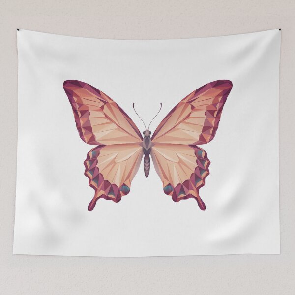 Item preview, Tribal Butterfly - Rainbow Geometric Butterfly – Vibrant Low Poly Butterfly Art designed and sold by ArcticFoxStudio.