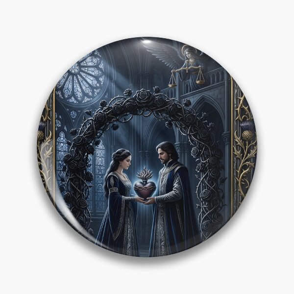 Item preview, The Lovers from Dark Medieval Major Arcana tarot card designed and sold by Studio77-Gothic.