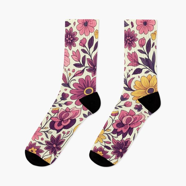 Item preview, Vintage Purple & Gold Botanical Floral Seamless Pattern designed and sold by love king studios.