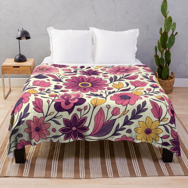 Item preview, Vintage Purple & Gold Botanical Floral Seamless Pattern designed and sold by love king studios.
