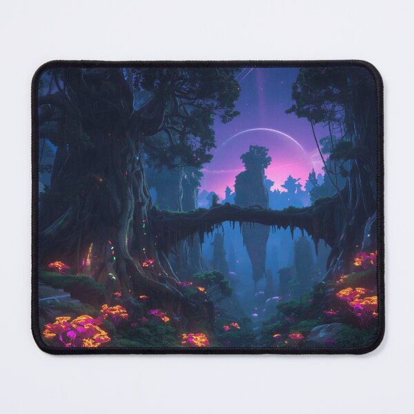 Item preview, Emberroot Floating Forest Alien Fantasy Landscape designed and sold by Luminous Wilds.