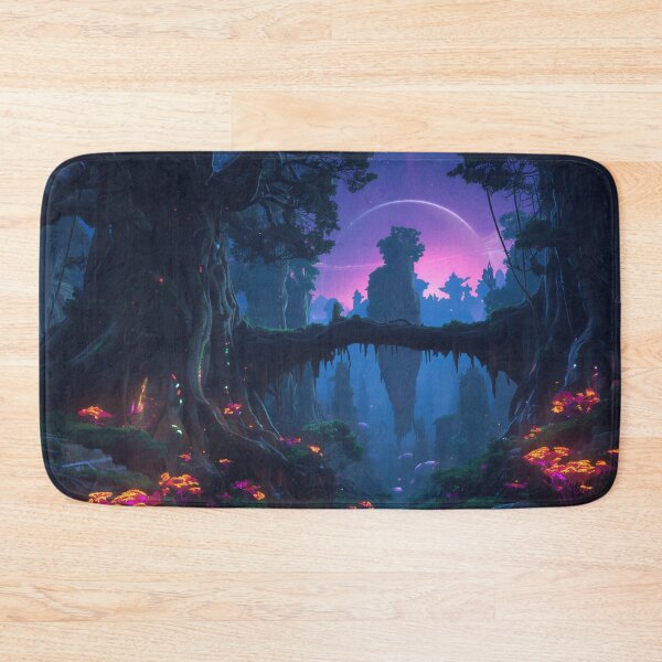 Item preview, Emberroot Floating Forest Alien Fantasy Landscape designed and sold by Luminous Wilds.