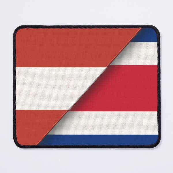 Item preview, Flags of Austria and Costa-Rica. Austrian and Costa Rican National flags. 3D illustration. Double flag on textured background. Two Flags Together designed and sold by Decoriolus.