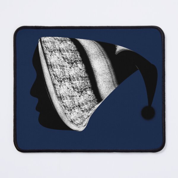 Item preview, Minimalist Profile Silhouette with Striped Beanie designed and sold by SahmatArt.