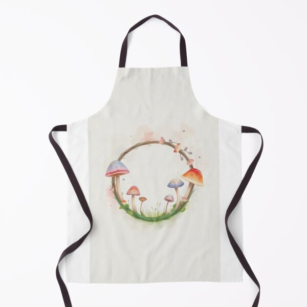 Item preview, Watercolor Whimsical Mushroom Floral Wreath Frame designed and sold by Vida e Arte.