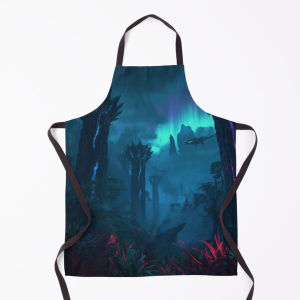 Item preview, Aurora Fang Predator Jungle Alien Fantasy Landscape designed and sold by Luminous Wilds.