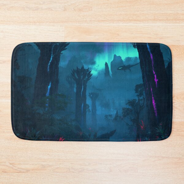 Item preview, Aurora Fang Predator Jungle Alien Fantasy Landscape designed and sold by Luminous Wilds.