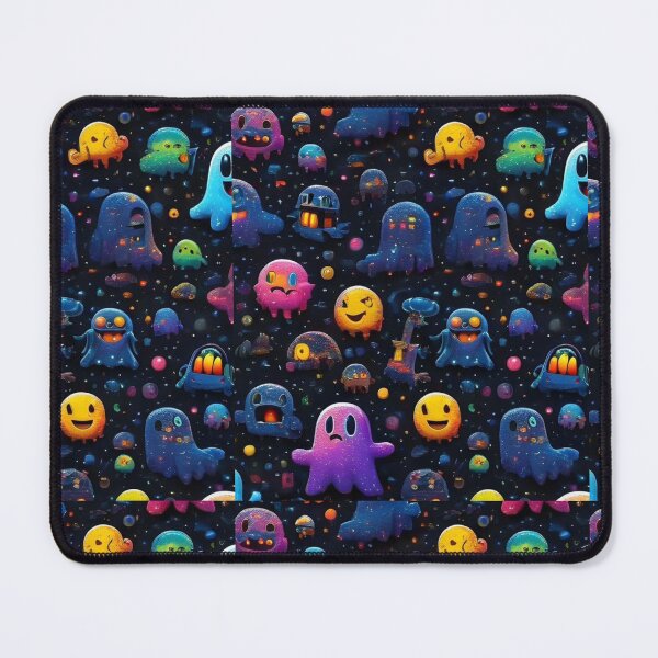 Item preview, Cute Arcade Ghost Pattern Art - Cosmic Retro Gaming Graphic designed and sold by UrbanCanvas 111.