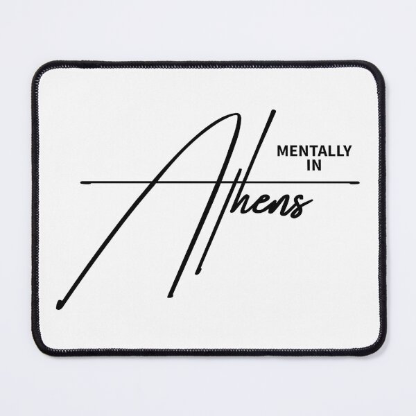 Item preview, Mentally In Athens - Hellenic Wanderlust Quote designed and sold by ReggieDior.