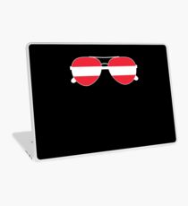 Austrian Flag Austria Sunglasses T-Shirt Austria Flag Tee Laptop Skin