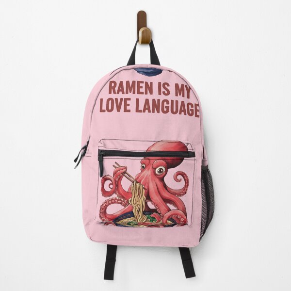 Item preview, Ramen Is My Love Language T‑Shirt & Sticker – Funny Octopus Eating Noodles Japanese Food Art designed and sold by ZyxDes.