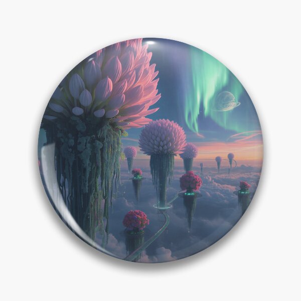 Item preview, Sky Bloom Floating Garden Alien Fantasy Landscape designed and sold by Luminous Wilds.